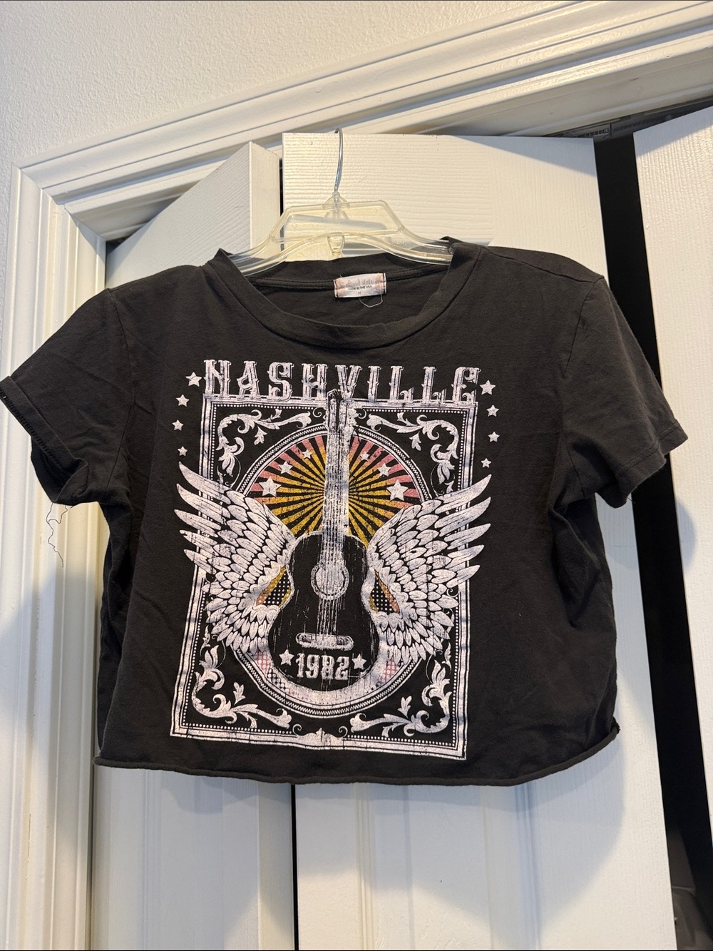 Altar'd State Black Nashville Guitar Wing Graphic Tee